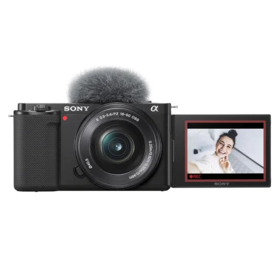 Sony Alpha ZV-E10L. Cámara vlog mirrorless APS-C con objetivo 16-50 mm f/3.5-5.6 Power Zoom (pantalla abatible, 4K, enfoque automático en tiempo real